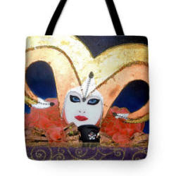 Tote Bag - Andrea from the Carnival of Venice Series by Artist Anni Adkins