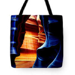 Tote Bag - Antelope Canyon Arizona by Artist Anni Adkins