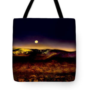 Tote Bag - Desert Moon Hand tinted Photo by Joe Hoover and Anni Adkins
