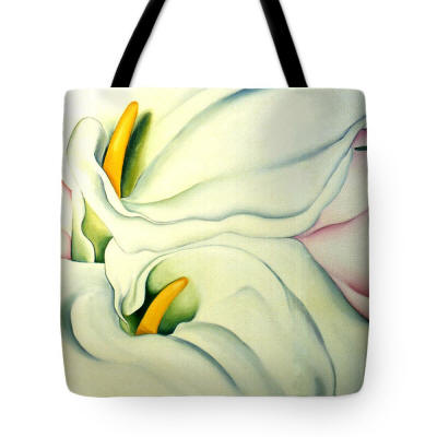 Tote Bag - Georgia's Calla Lily by Anni Adkins