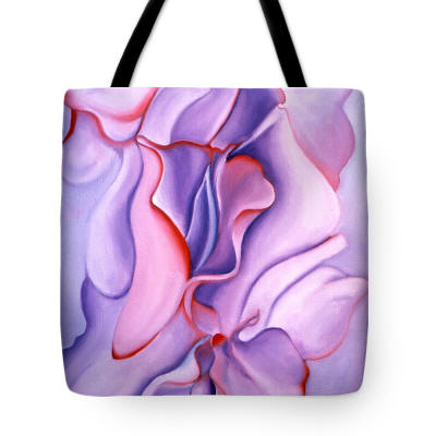 Tote Bag - Georgia's Sweet Peas by Anni Adkins