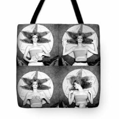 Tote Bag - Kelly-4-shot - Black and White Photo by Joe Hoover