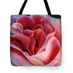 Tote Bag  Peach Rose