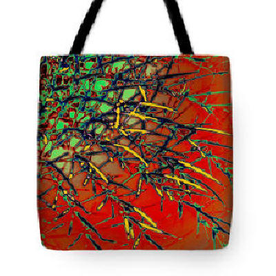Tote Bag Red Barrel Cactus by Joe Hoover