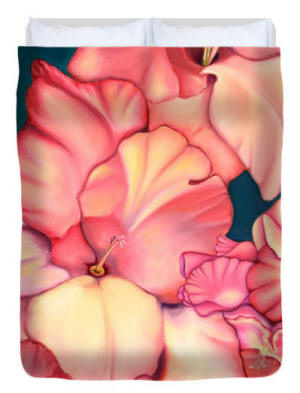 Duvet cover - Glads by Artist Anni Adkins