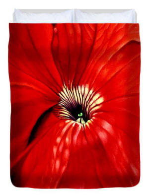 Duvet cover - Petunia by Artist Anni Adkins