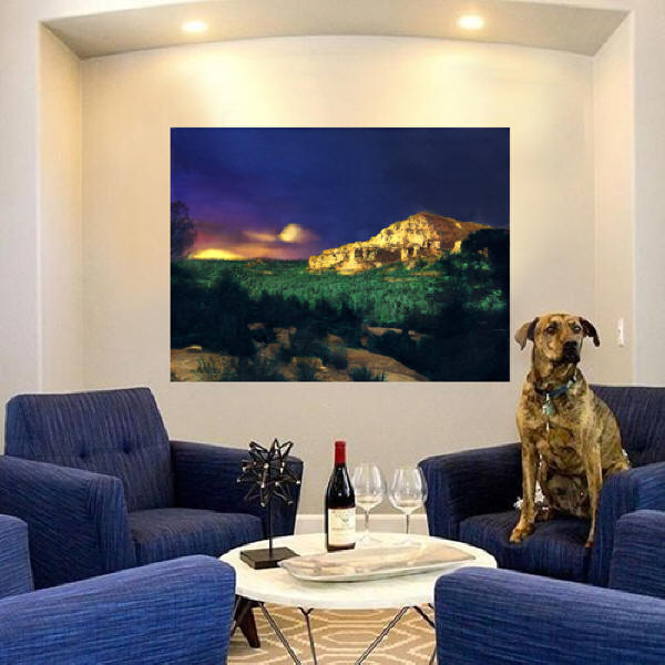 Sedona Sunset Hand Tinted Photograph by Joe Hoocer and Anni Adkins
