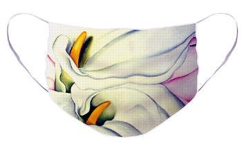 Face Mask Georgia O'keeffe's Calla Lily by Anni Adkins
