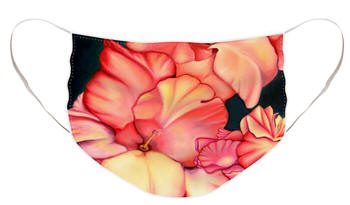 Face Mask Double Dogwood by Anni Adkins