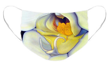 Face Mask Orchid Mouth by Anni Adkins