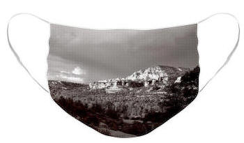 Face Mask by Joe Hoover - Sedona Sunst Black & White