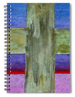 Spiral Notebook - Blue Cross