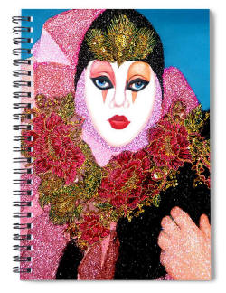 Spiral Notebook - Dota from Carnival of Venice by Anni Adkins