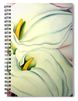 Spiral Notebook - Georgia's Calla Lilles