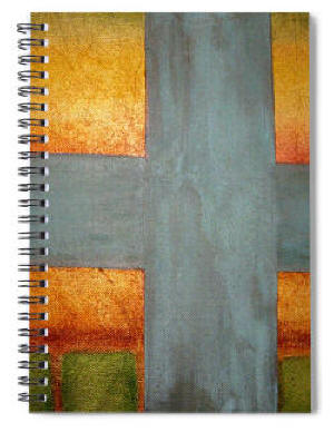 Spiral Notebook - Gold Cross