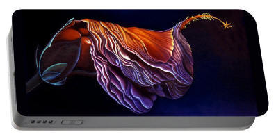 cell phone charger  - Brusied Hibiscus - Flower Painting by artist Anni Adkins 