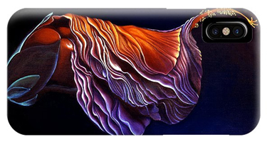 Cell Phone Cover  - Brusied Hibiscus - Flower Painting by artist Anni Adkins 