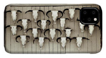 Cell Phone Cover - Cattle Call Black and White Photo by Joe Hoover