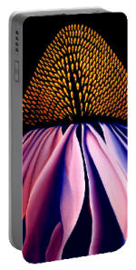 Celll Phone Charger - Echinacea Flower by artist Anni