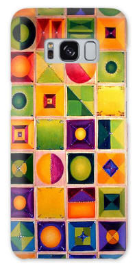 Cell Phone Cover - Woven Farmland by Artit-Designer Anni Adkins