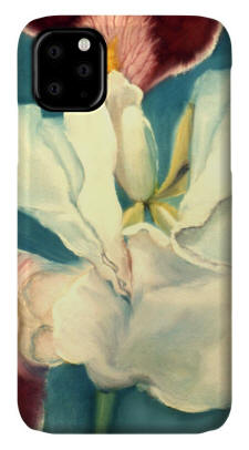 White Iris Phone cover
