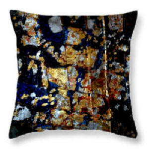 Designer Pillows Woven Leaf Mixed Media Painting by Artist/Designer Anni Adkins<