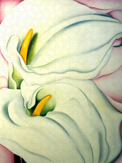 Jigsaw Puzzle -Georgia O'Keeffe Calla Liliess by Anni Adkins