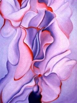 Jigsaw Puzzle -Georgia O'Keeffe Sweet Peas by Anni Adkins