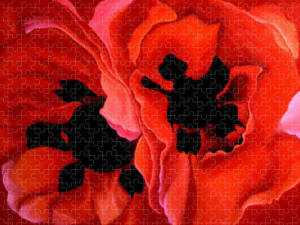 Jigsaw Puzzle -Georgia O'Keeffe Doupke Poppies by Anni Adkins