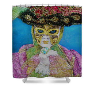 Shower Curtain - Contessa - The Carnival of Venice