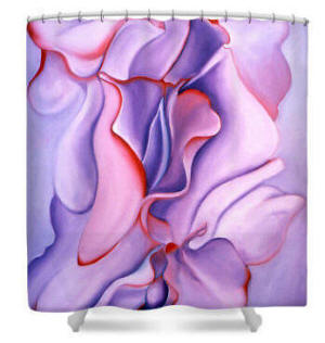 Georgia's Sweet Peas Shower Curtain