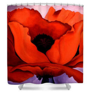 Georgia's Poppy Shower Curtain