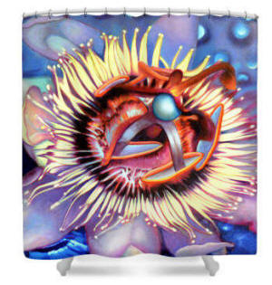 Passion Flower Shower Curtain