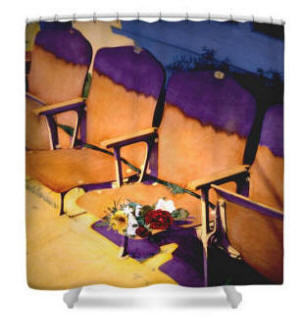 Shower Curtain - The Courting by Joe Hoover & Anni Adkins 