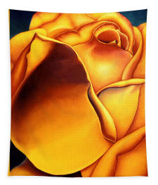 Yellow Rose Tapestary by Anni