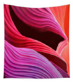 Waves of Antelope canon - Tapestry by Anni Adkins