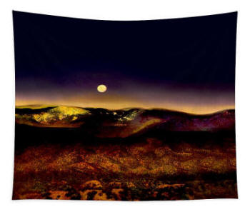 Tapesry - Desert Moon Hand tinted Photo by Joe Hoover and Anni Adkins
