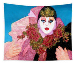 Tapestry - Dota , Carnival of Venice by Anni Adkins