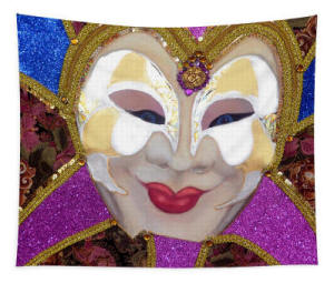 Tapestry - Martinia, The Carnival of Venice by Anni Adkins