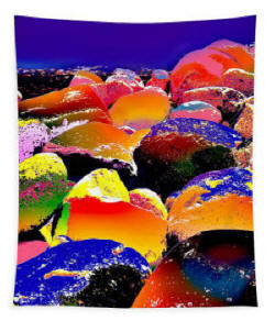 River Rocks - Tapestry by Joe Hoover