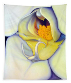 Orchid Mouth - Tapestry by Anni Adkins