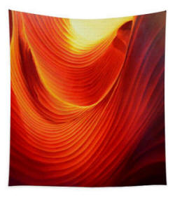 Antelope Canyon Swirl - Tapestry by Anni Adkins