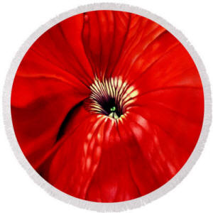 round beach towel petunia
