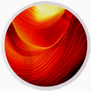 Round Beach Towel - The Swirl by Artist Anni
