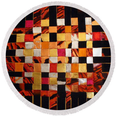 Round Beach Towel - Woven Sky