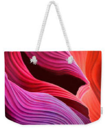 Weekender Bag Antelope Canyon Wave by Anni Adkins