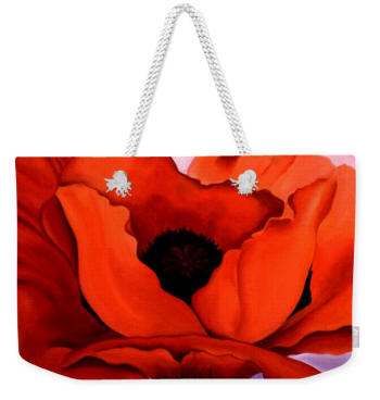 Weekender Bag Georgia O'Keeffe Poppy by Anni Adkins