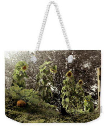 Weekender Bag - Summer's Last Dance Sunflowers by Joe Hoover and Anni Adkins