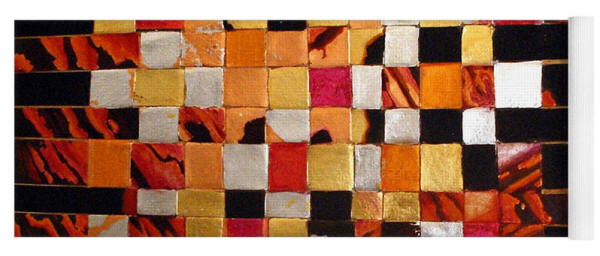 Yoga Mat, Woven Mixed Melal by Artist Anni Adkins