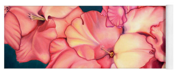 Yoga Mat - Glads by Artist Anni Adkins